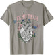 Floral rdcs anatomical heart echo tech cardiac team t ultras T-Shirt - T-Shirt | Sand