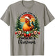 Just a girl who loves Christmas and chickens T-Shirt - T-Shirt | Sand