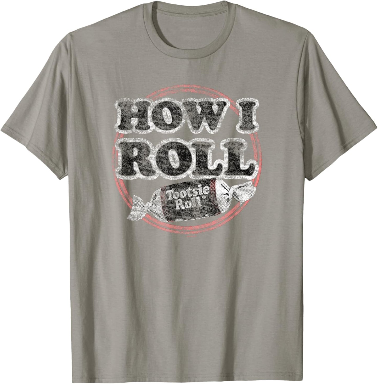 Tootsie Roll Faded How I Roll Text Logo T-Shirt - T-Shirt | Sand
