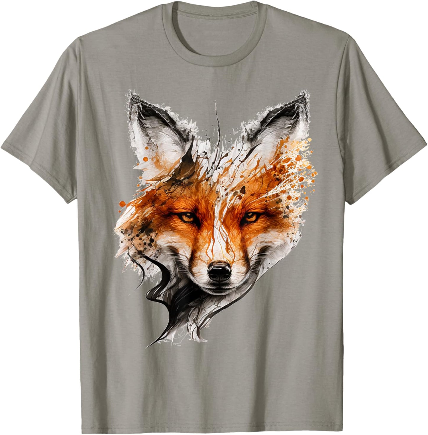 Fox Animal Graphic Art Animal Lovers Fox T-Shirt - T-Shirt | Sand