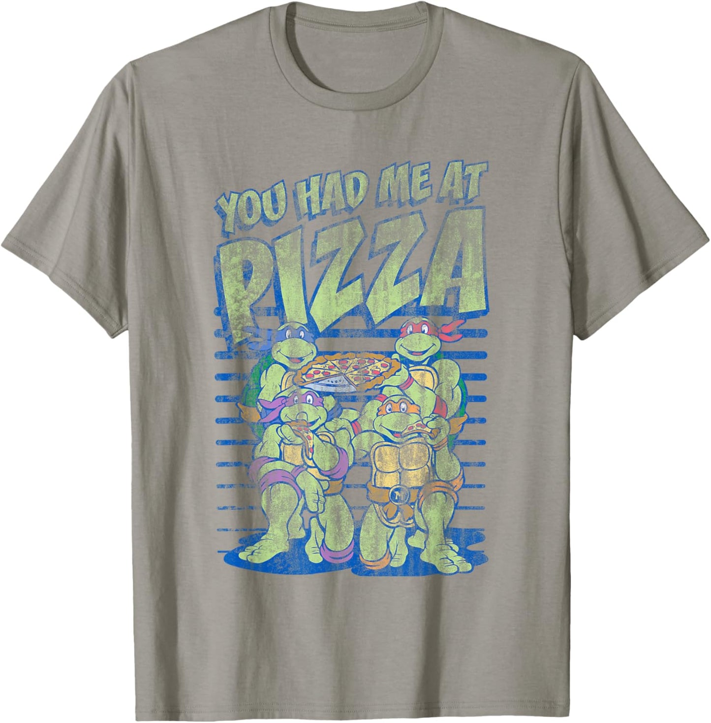 Teenage Mutant Ninja Turtles You Had Me At Pizza Distressed T-Shirt - T-Shirt | Sand