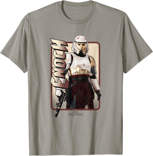 Star Wars: Ahsoka Captain Enoch Retro Big Chest Portrait T-Shirt - T-Shirt | Sand