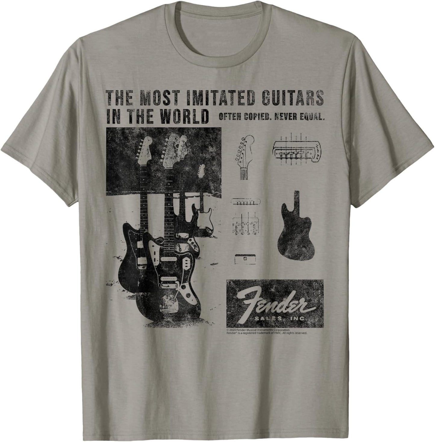 Fender The Most Imitated Guitars In The World T-Shirt - T-Shirt | Sand