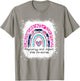 in October We Wear Pink Blue Pregnancy Infant Loss Ribbon T-Shirt - T-Shirt | Sand