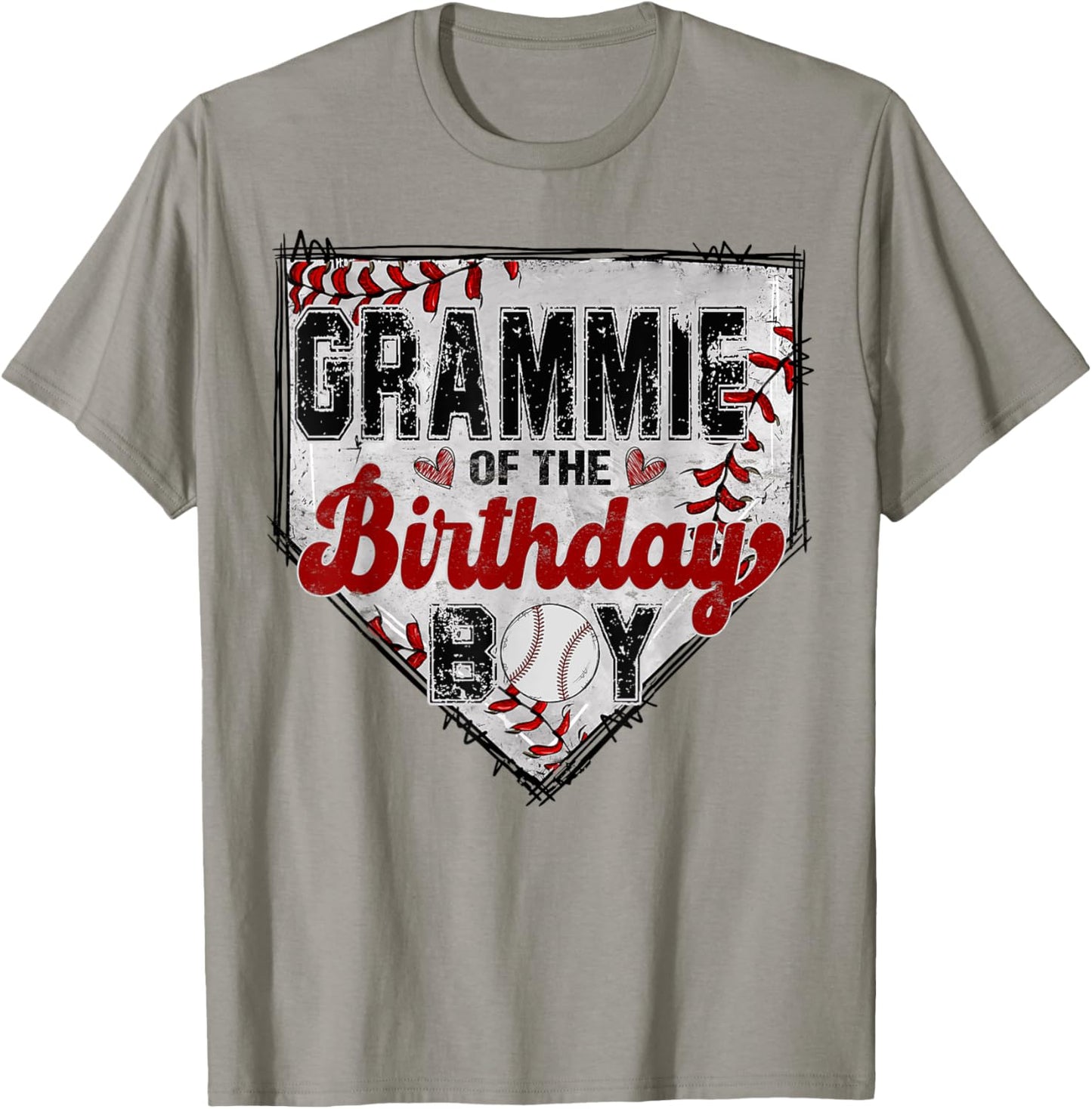 Grammie Of The Birthday Boy Baseball Lover Family Matching T-Shirt - T-Shirt | Sand