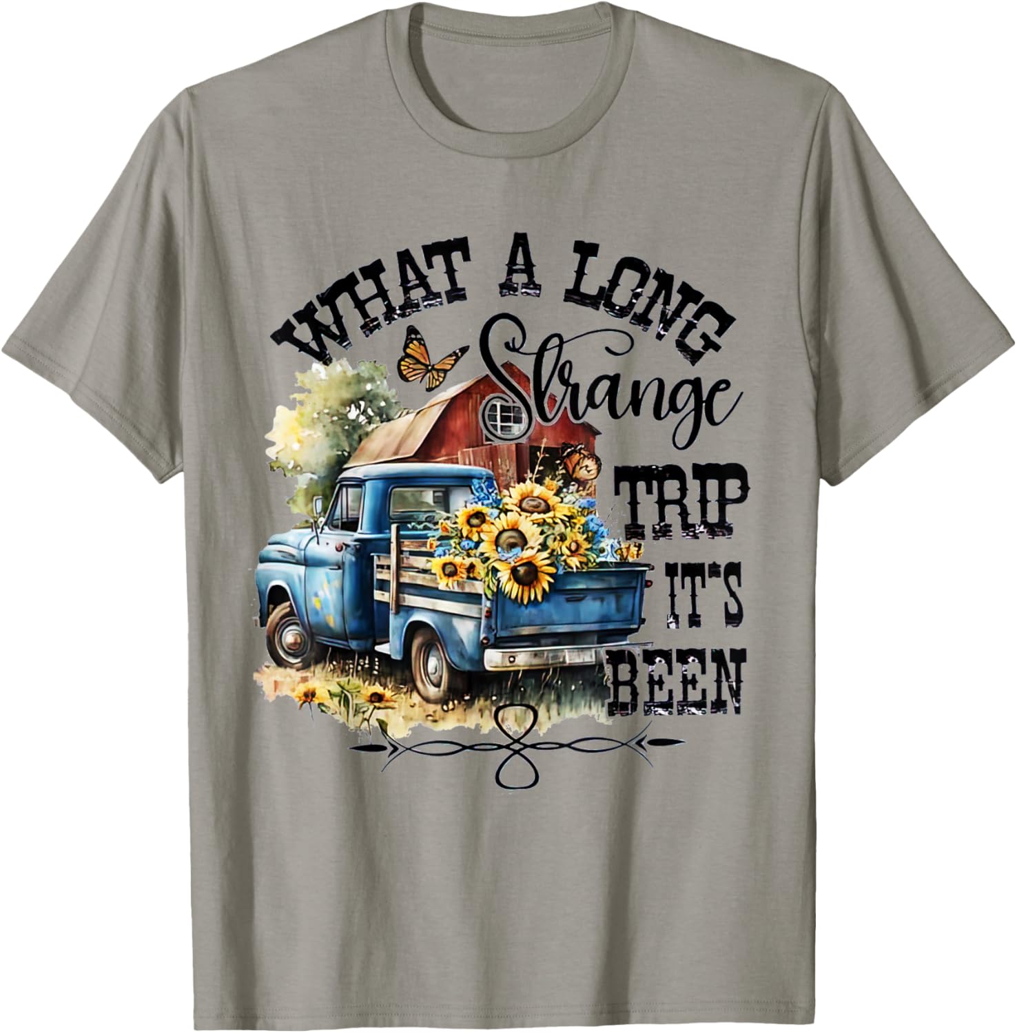 What A Long Strange Trip It's Been Hippie Tye Dye T-Shirt - T-Shirt | Sand