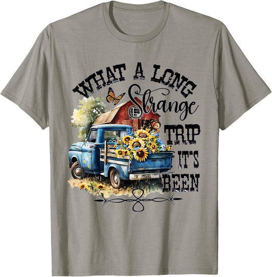 What A Long Strange Trip It's Been Hippie Tye Dye T-Shirt - T-Shirt | Sand