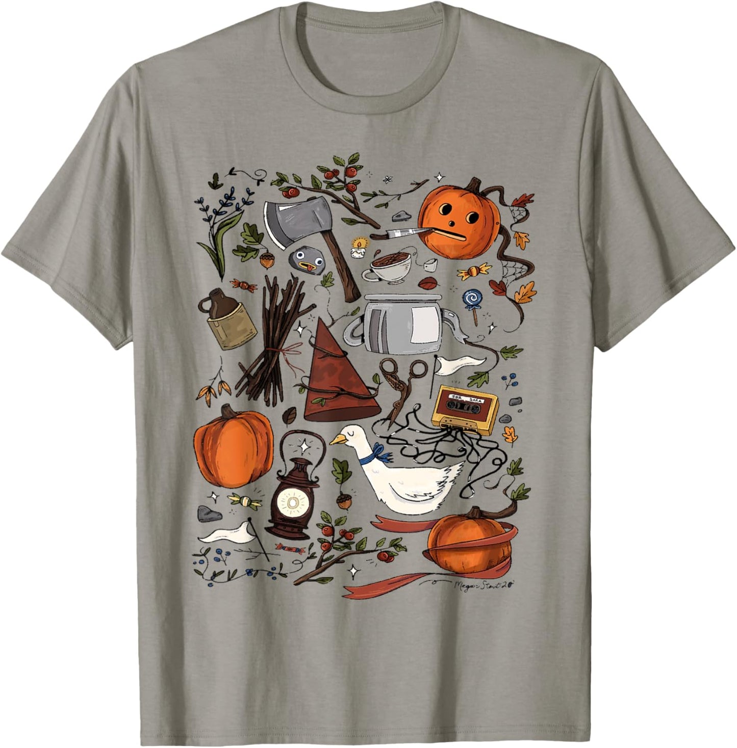 Spooky Pottsfield Harvest Festival Pumpkin Vibes Halloween T-Shirt - T-Shirt | Sand