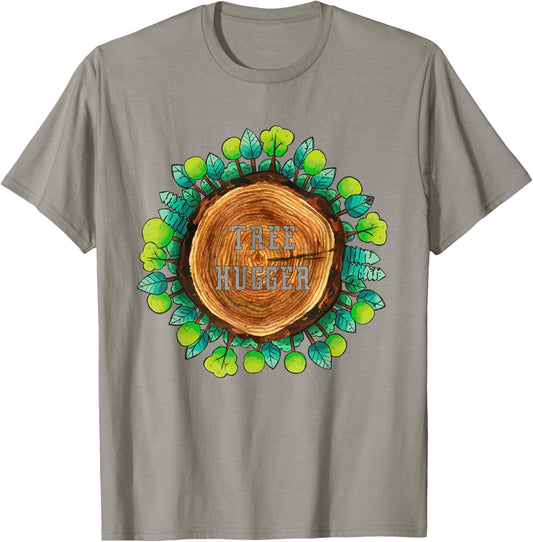 Vintage Retro Environmental Nature Lover Tree Hugger T-Shirt - T-Shirt | Sand