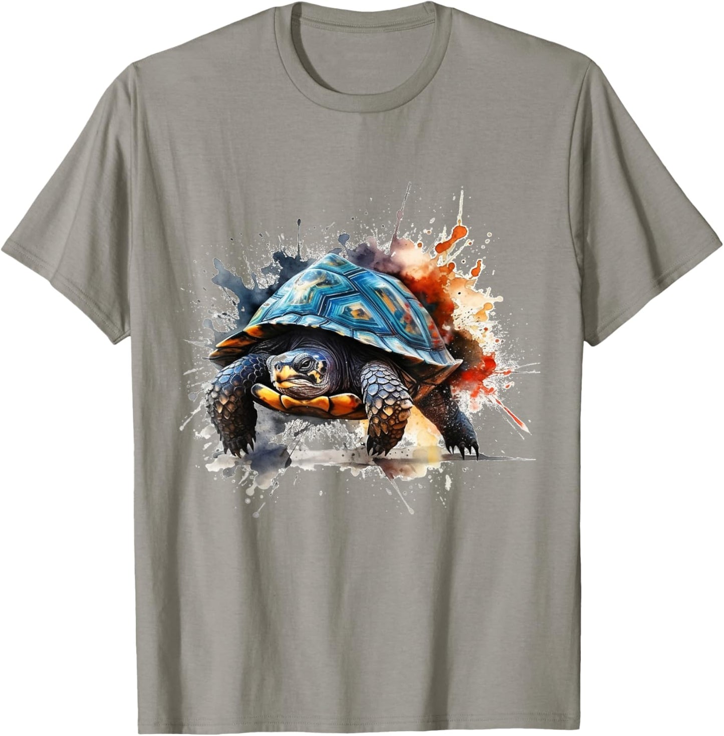 Turtle Artwork - Art Animal Turtle T-Shirt - T-Shirt | Sand