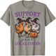 Support Your Local Coven Funny Witch Girl Chicken Farm Lover T-Shirt - T-Shirt | Sand