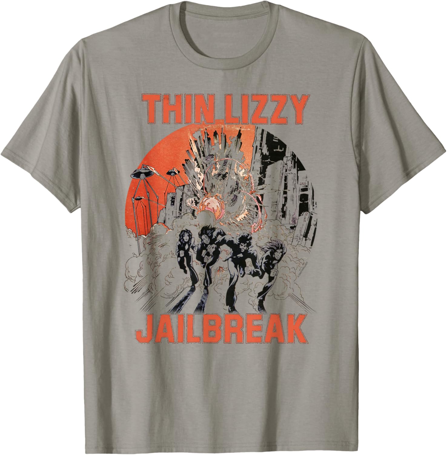 Thin Lizzy – Jail Break On Yellow T-Shirt - T-Shirt | Sand