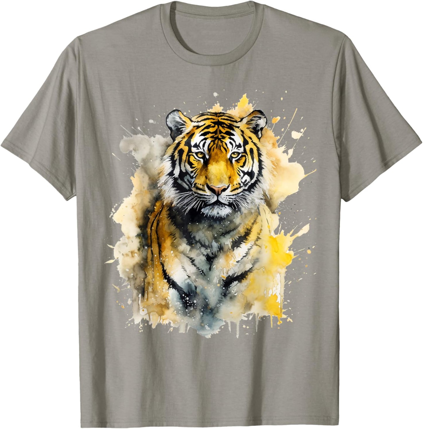 Tiger Artwork - Zoo Animal Tiger T-Shirt - T-Shirt | Sand