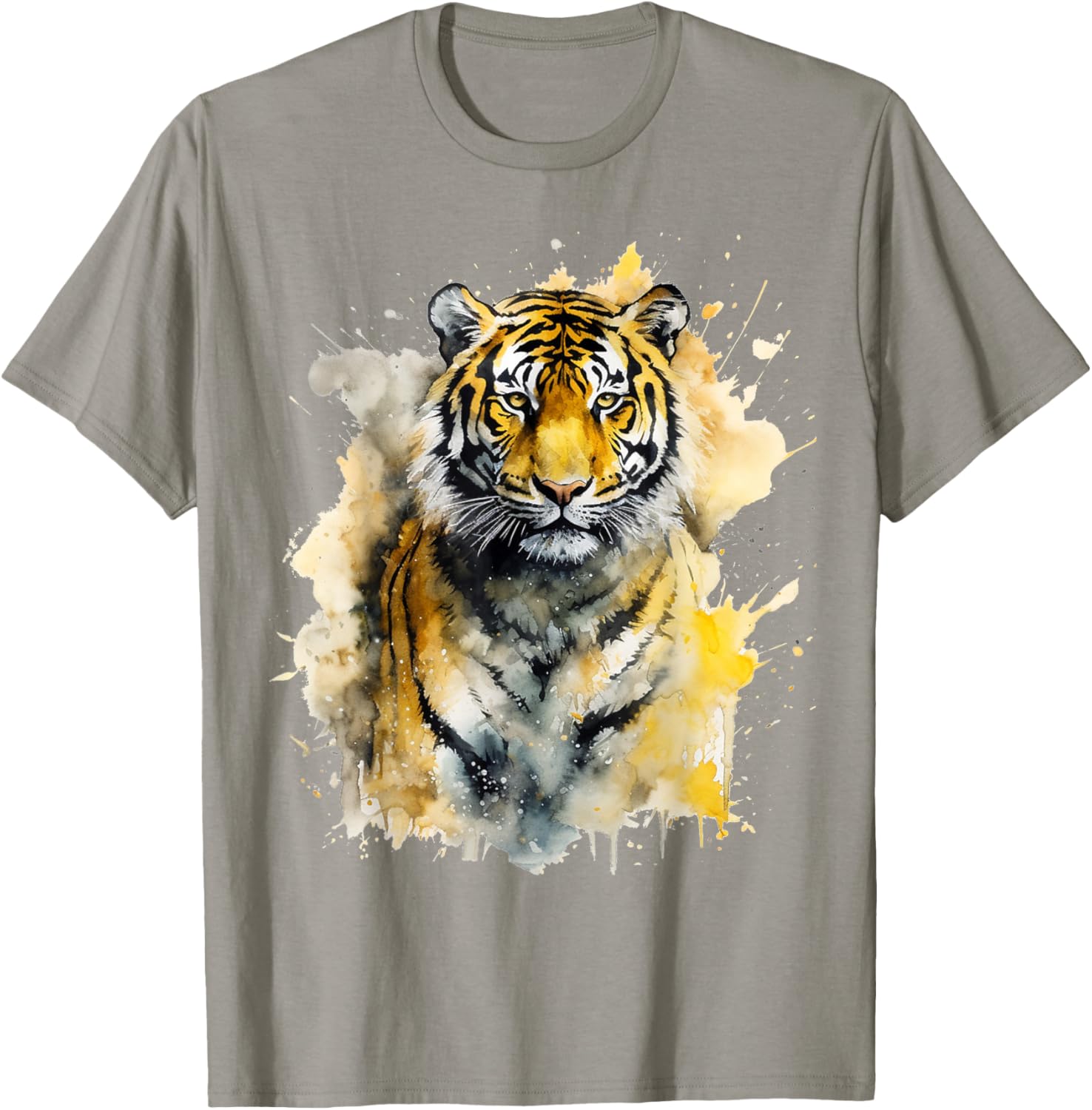 Tiger Artwork - Zoo Animal Tiger T-Shirt - T-Shirt | Sand