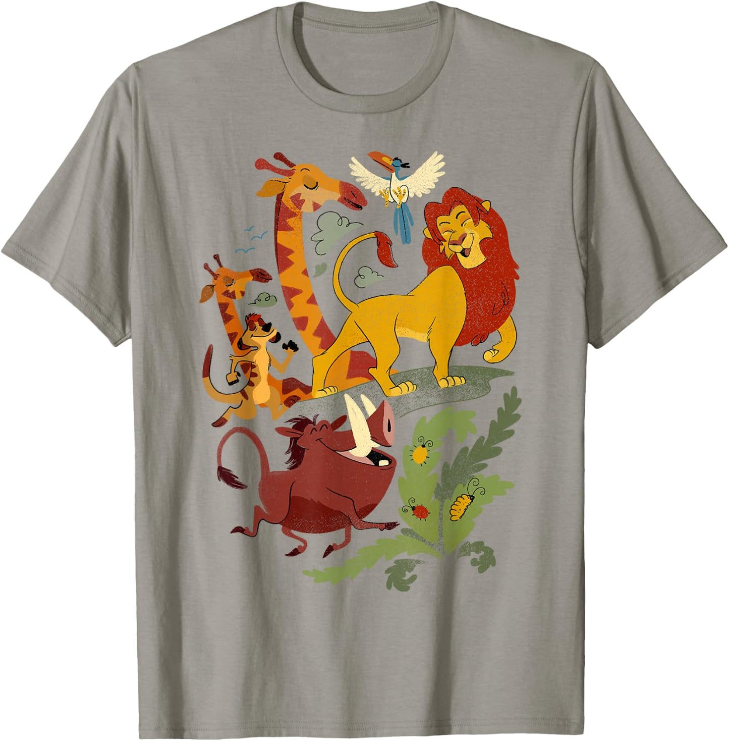 Disney Lion King Friends Animated Portrait T-Shirt - T-Shirt | Sand