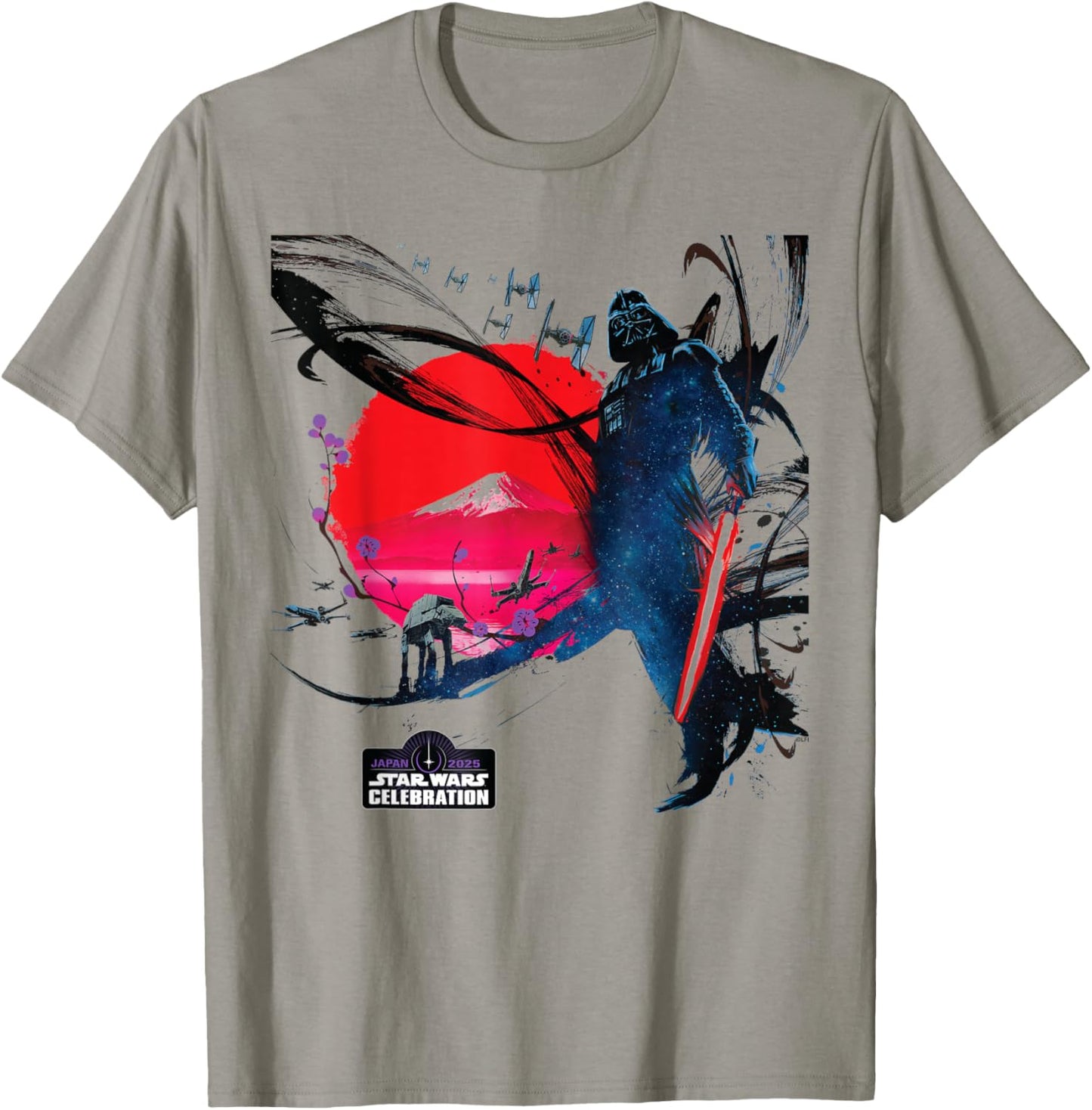 Star Wars Celebration Japan 2025 Key Art Darth Vader & Logo T-Shirt - T-Shirt | Sand