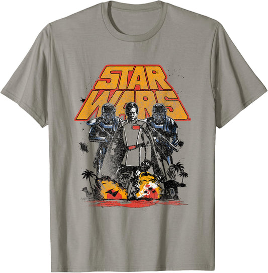 Star Wars Rogue One Orson Krennic Island Distressed T-Shirt - T-Shirt | Sand