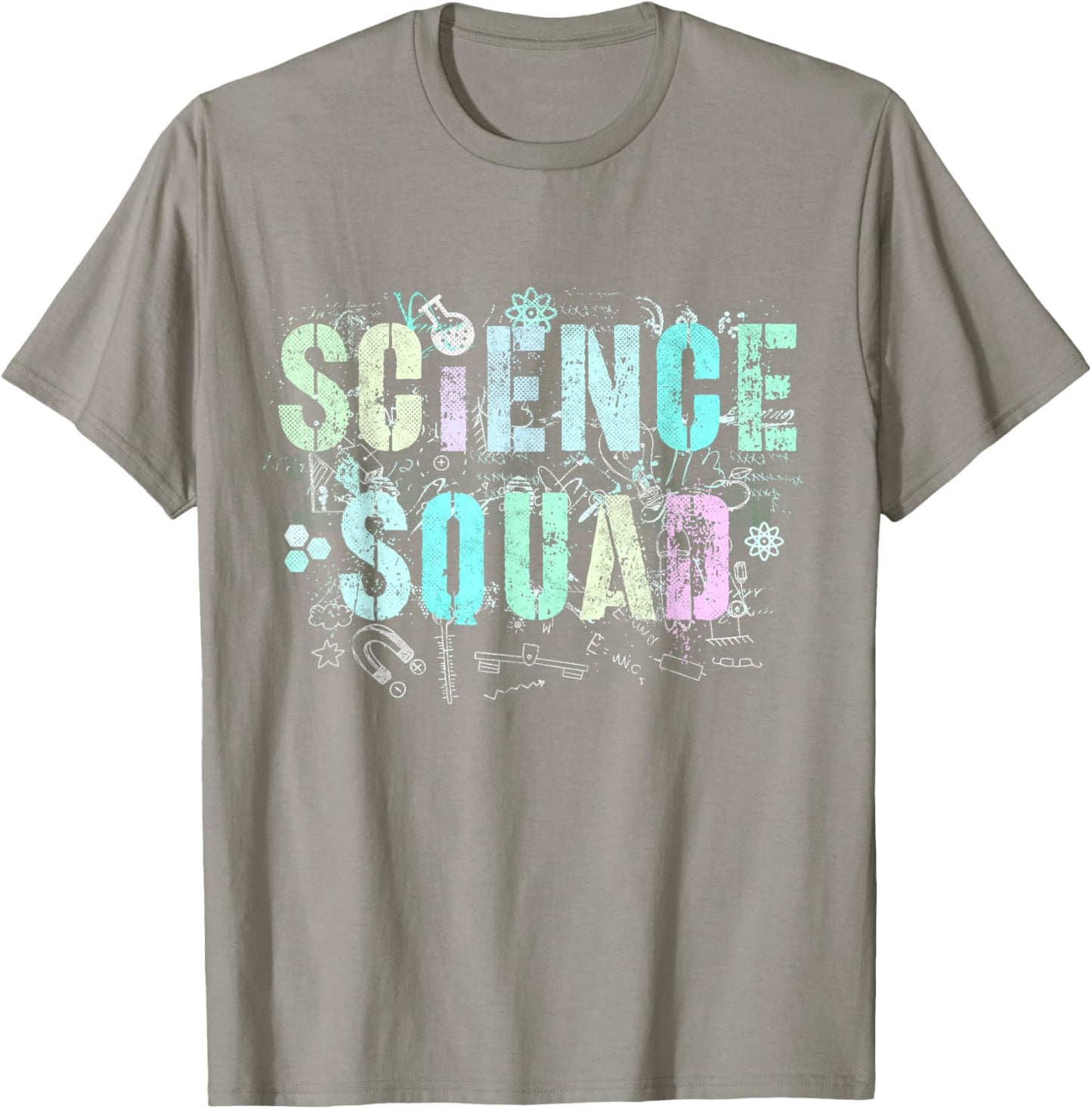 Vintage SCIENCE SQUAD Technology Teacher Team STEM Chemistry T-Shirt - T-Shirt | Sand