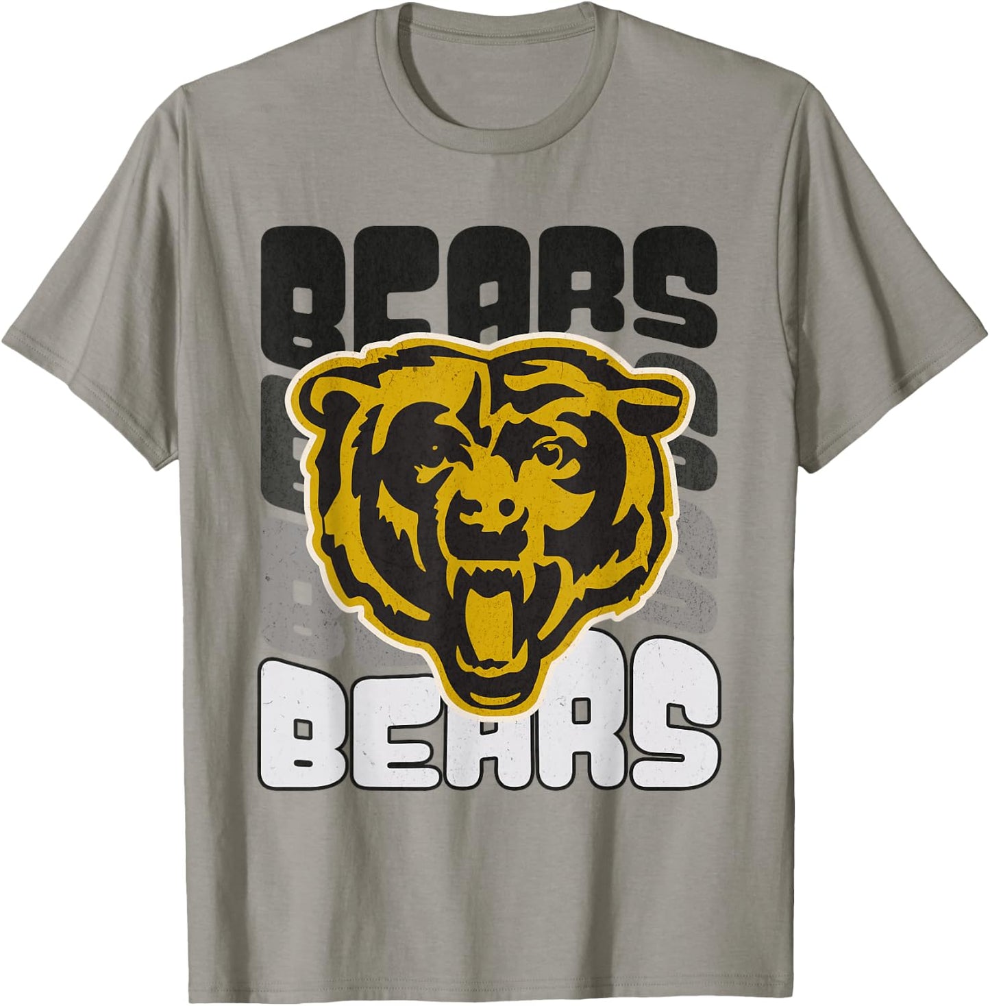 Bear Mascot School Spirit Sports Team Logo Mom Football Game T-Shirt - T-Shirt | Sand