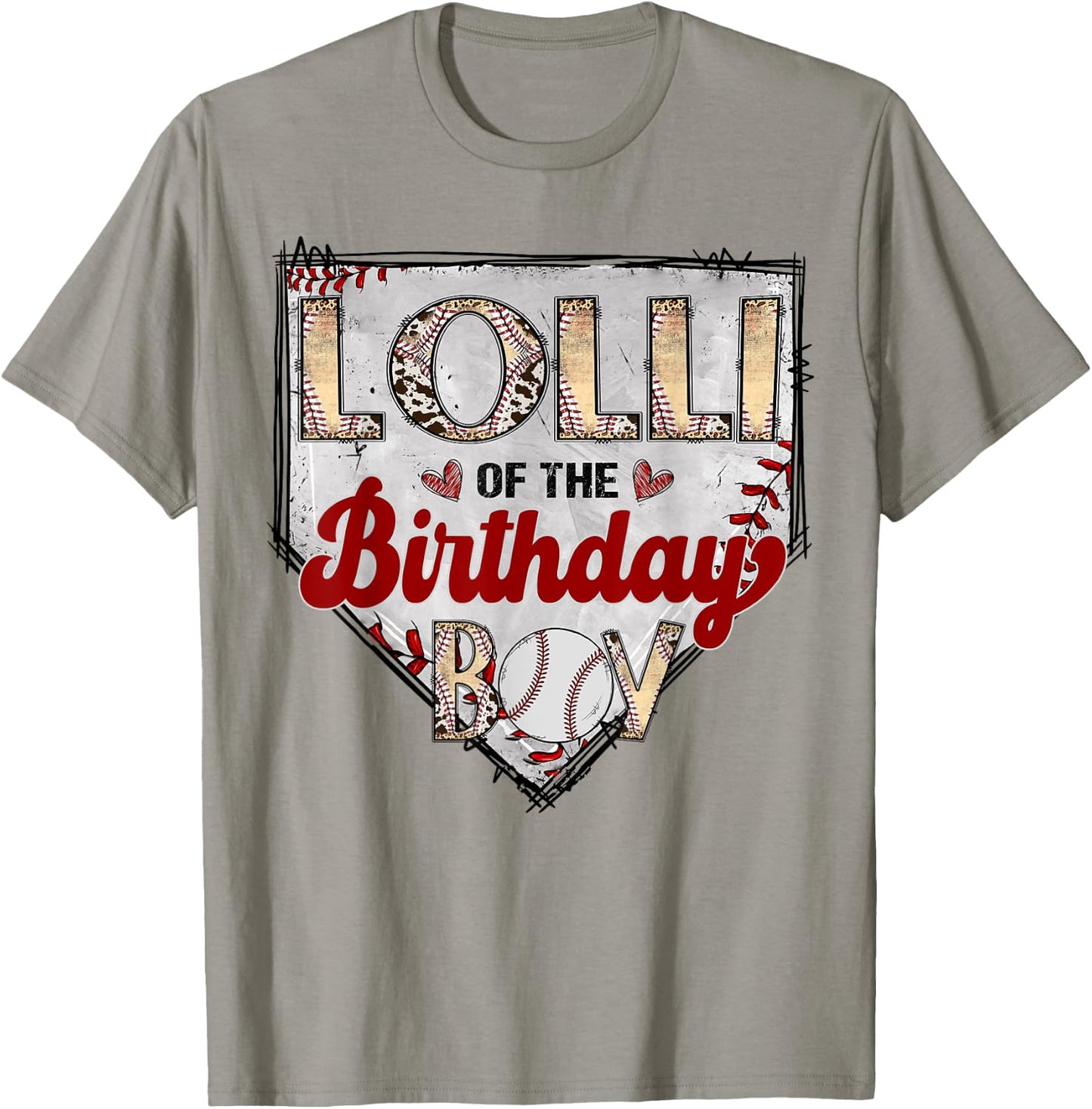 Lolli Of The Birthday Boy Baseball Lover Birthday Party T-Shirt - T-Shirt | Sand
