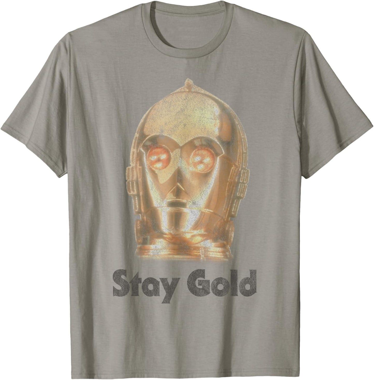 Star Wars The Rise of Skywalker C-3PO Stay Gold T-Shirt - T-Shirt | Sand