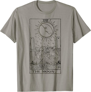 The Moon Tarot Card Vintage T-Shirt - T-Shirt | Sand