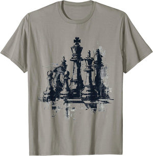@rtY Chess Illustration Abstract Drawing Graphic Art Chess T-Shirt - T-Shirt | Sand