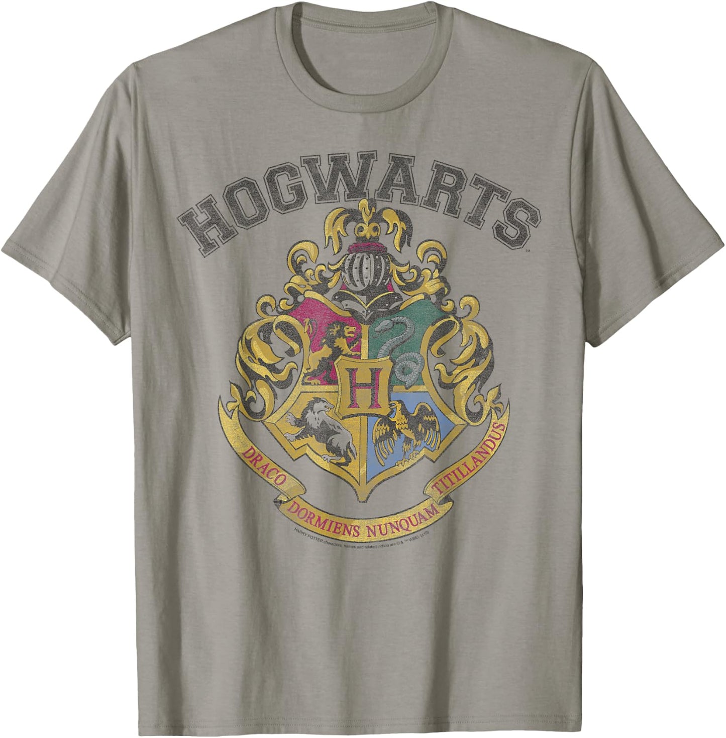 Harry Potter Hogwarts Vintage Crest Short Sleeve T-Shirt - T-Shirt | Sand