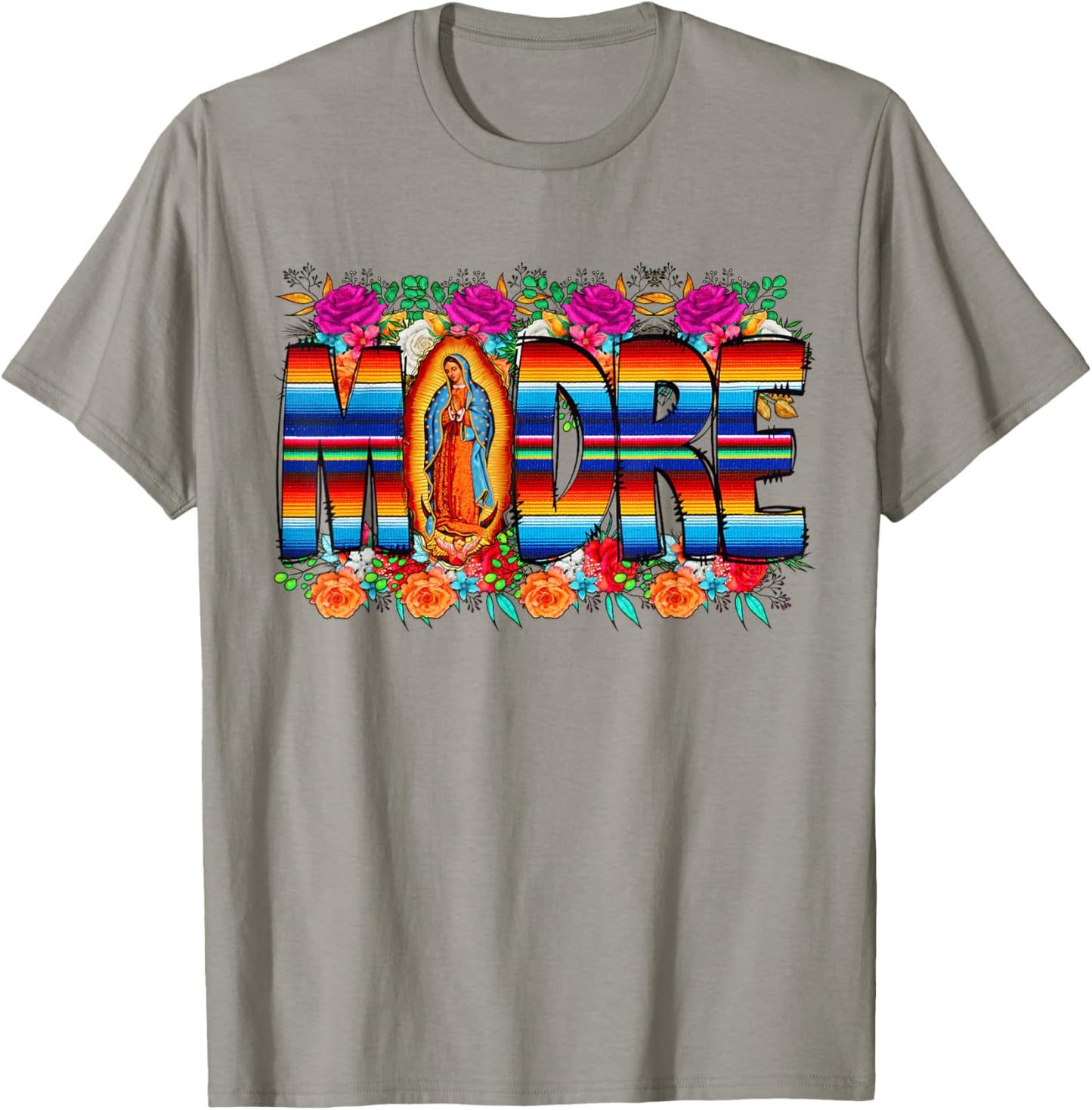 Virgen De Guadalupe Virgin Mary Men Madre T-Shirt - T-Shirt | Sand