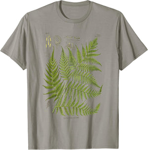 Vintage Botanical Fern Garden Botany Fern T-Shirt - T-Shirt | Sand