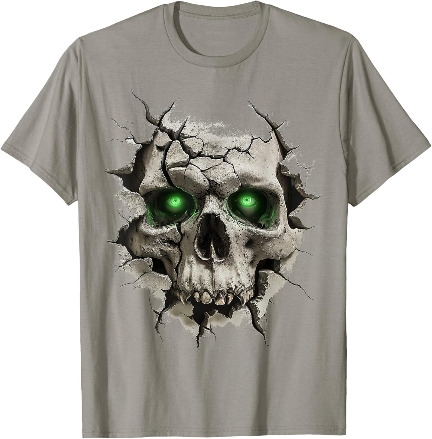Skull Graphic Art Motif Artwork Skull T-Shirt - T-Shirt | Sand
