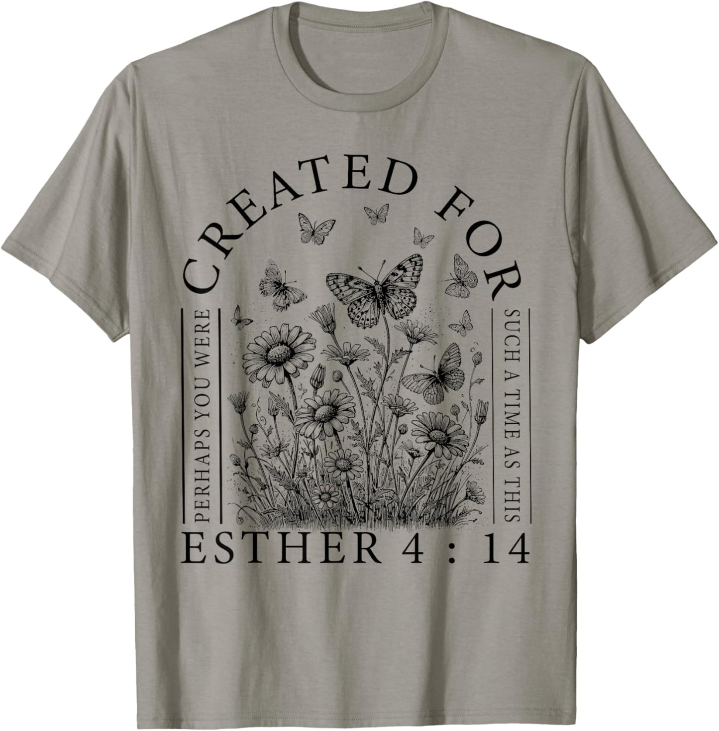 Created For Esther 4:14 T-Shirt - T-Shirt | Sand