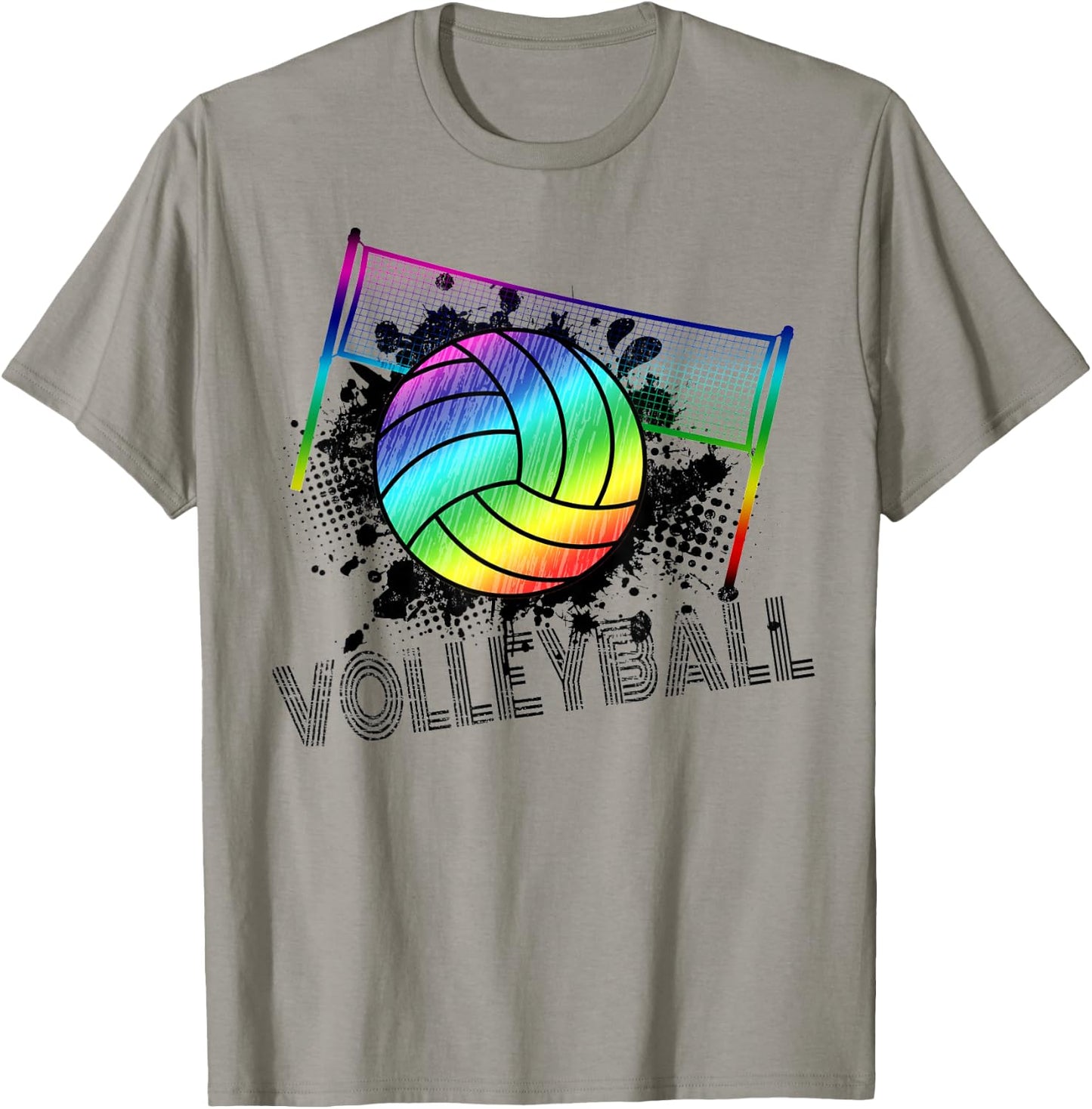 Volleyball Tie Dye Blue Purple Teenage Girls Perfect T-Shirt - T-Shirt | Sand