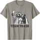Team Trash Raccoon Opossum Skunk Sunglasses Feral Cats T-Shirt - T-Shirt | Sand