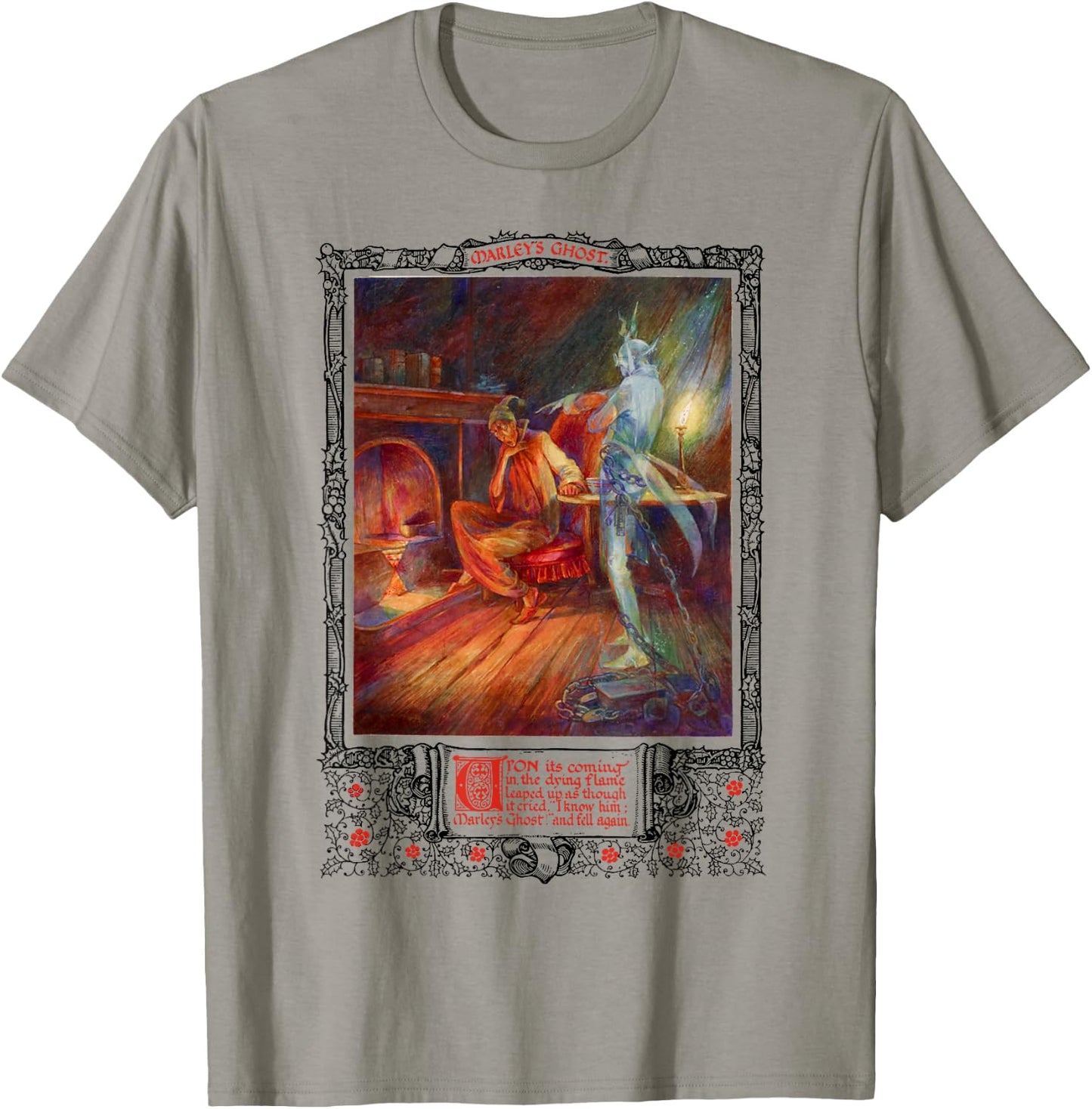 Bah Humbug Scrooge A Christmas Carol Jacob Marley Ghost T-Shirt - T-Shirt | Sand