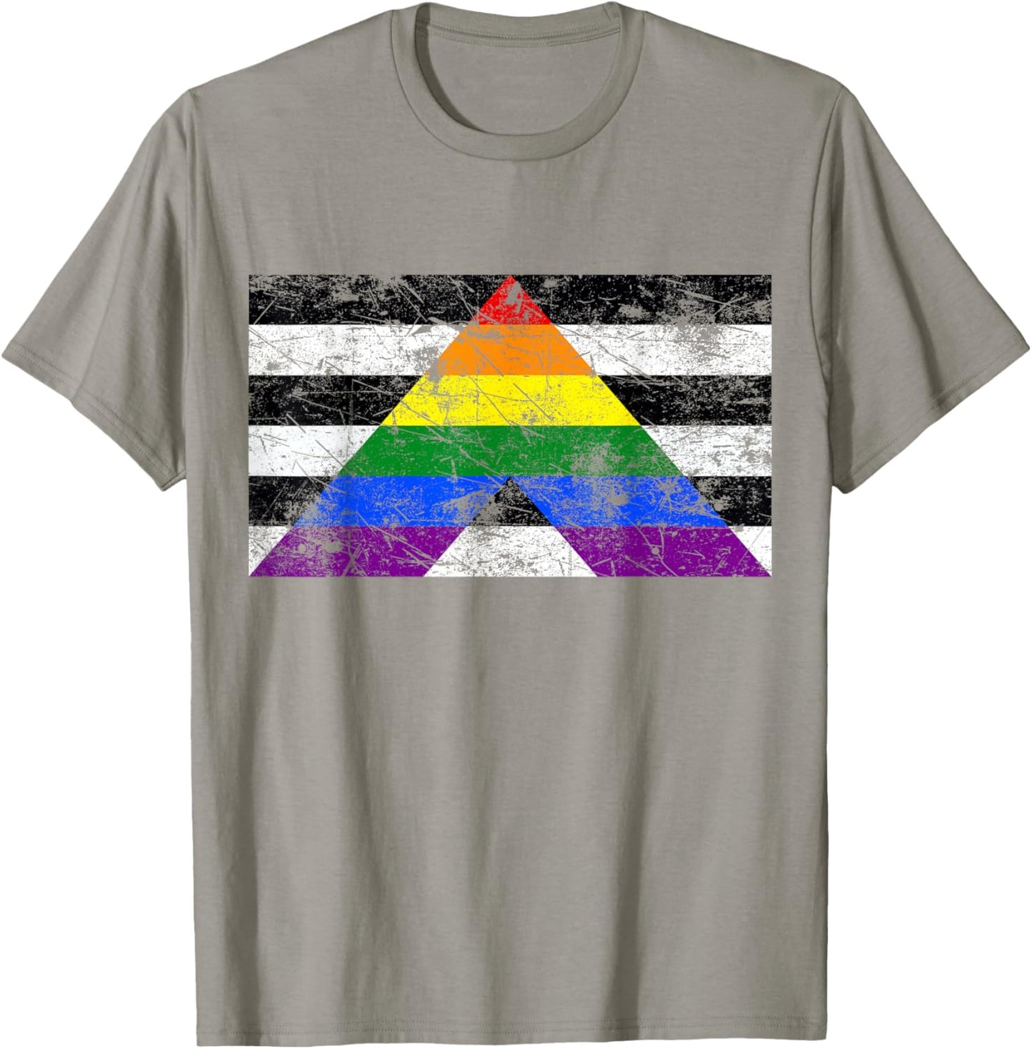 Gerade Ally Flagge T-Shirt - T-Shirt | Sand