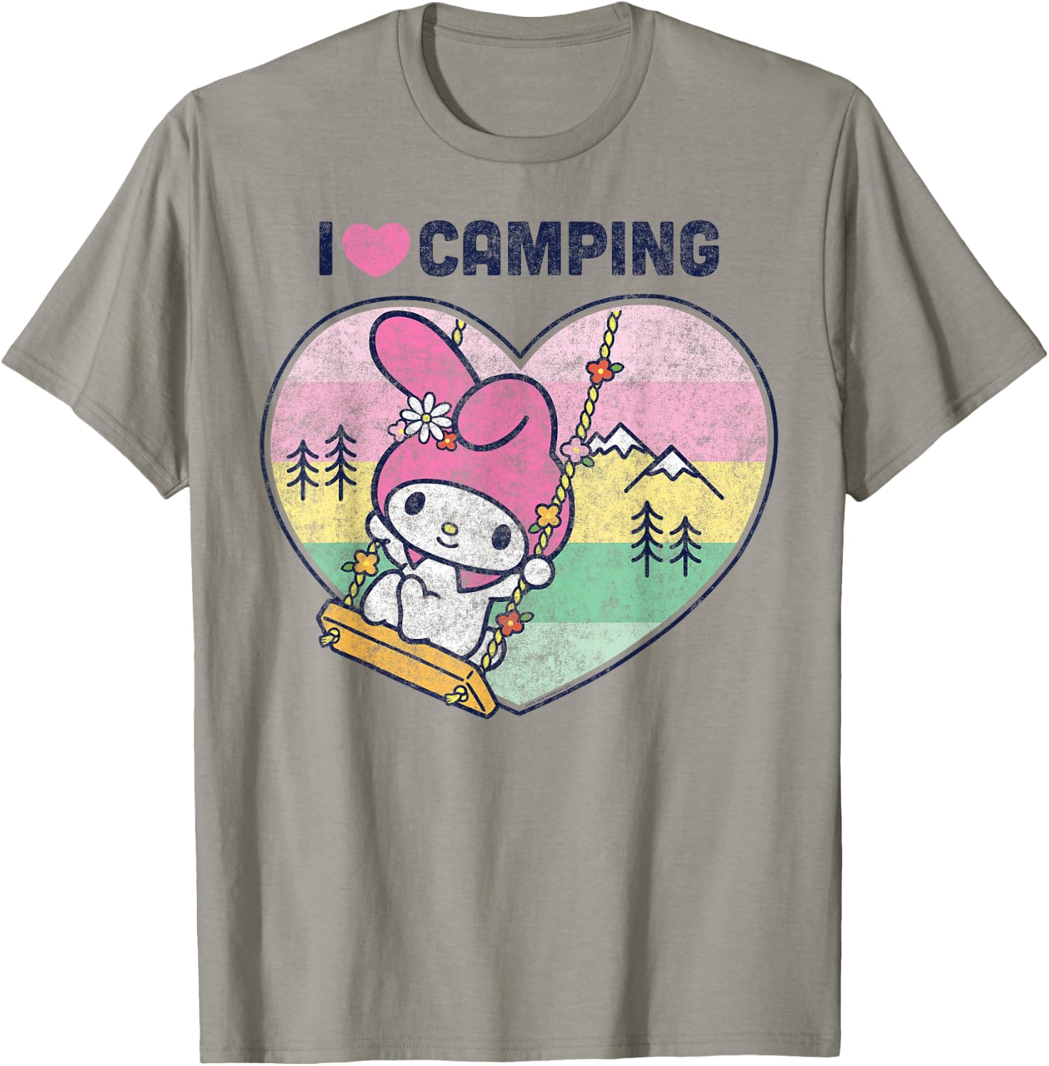 My Melody I Love Camping T-Shirt - T-Shirt | Sand