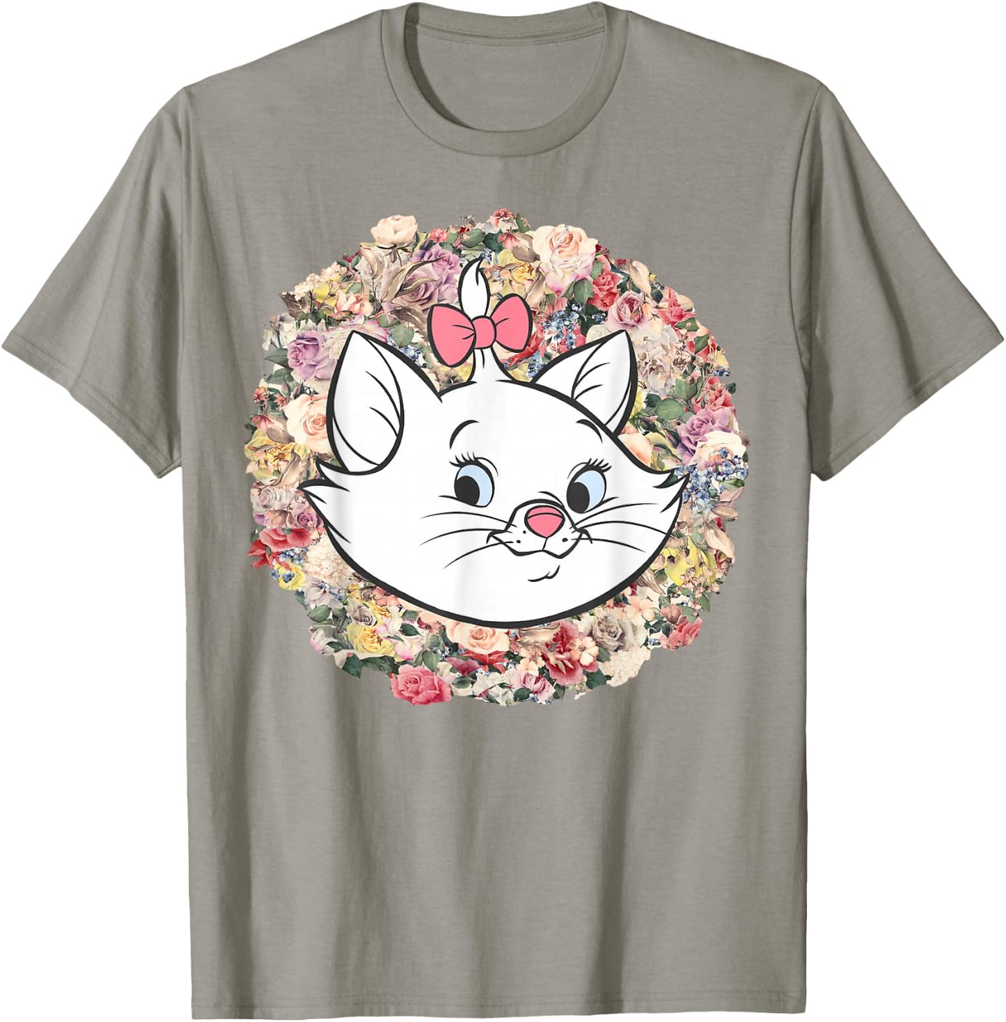 Disney The Aristocats Marie Floral Portrait T-Shirt - T-Shirt | Sand