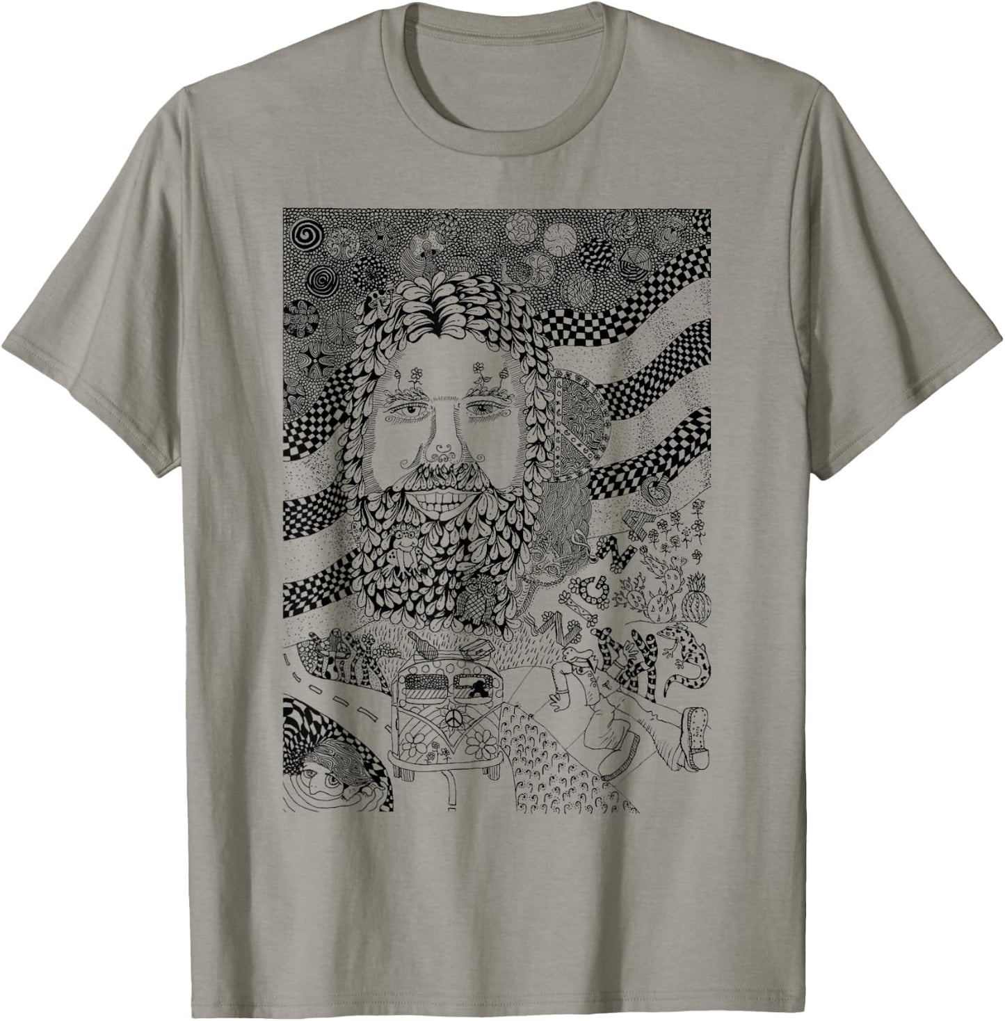 Zig Zag Man T-Shirt - T-Shirt | Sand