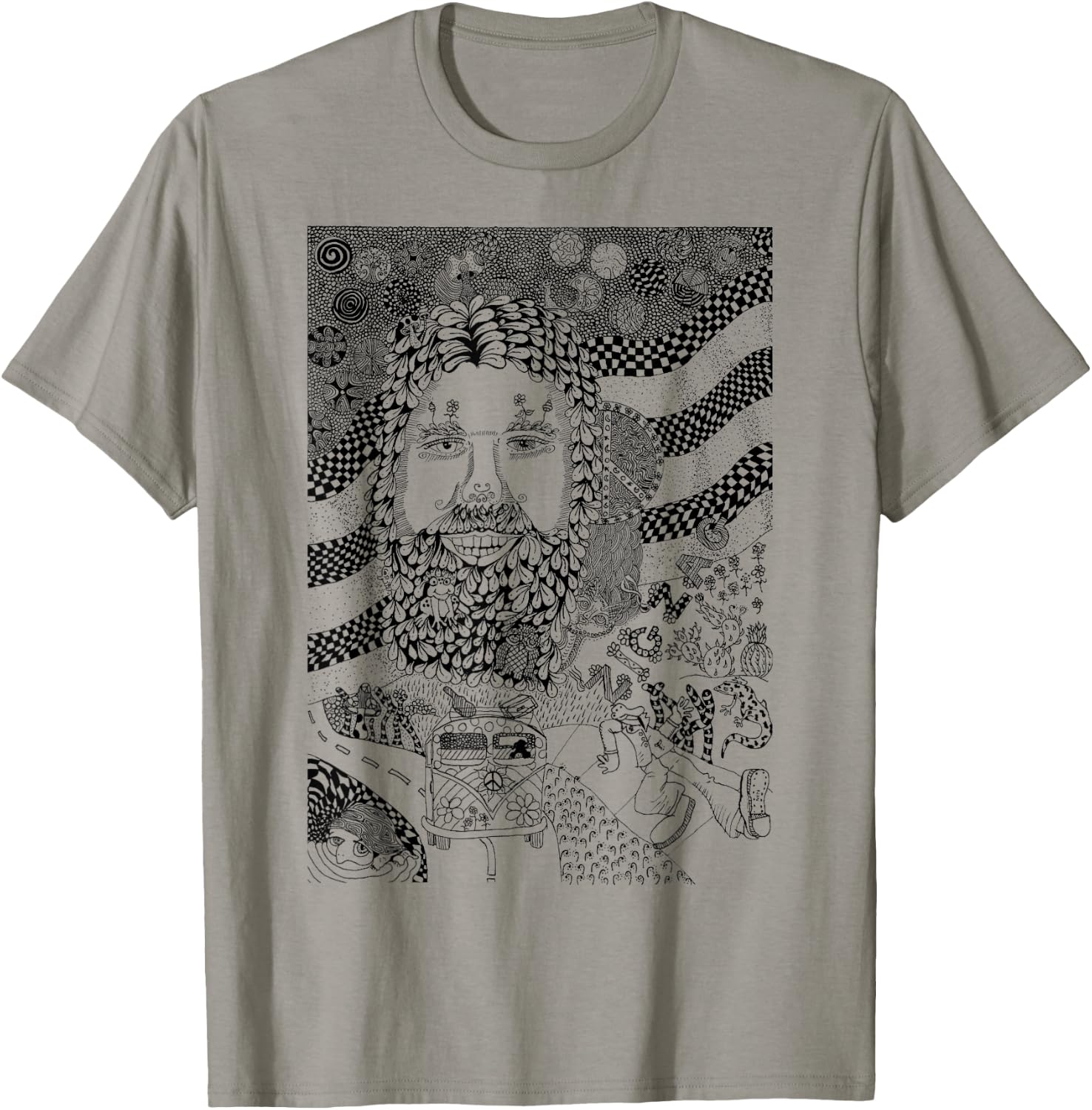 Zig Zag Man T-Shirt - T-Shirt | Sand