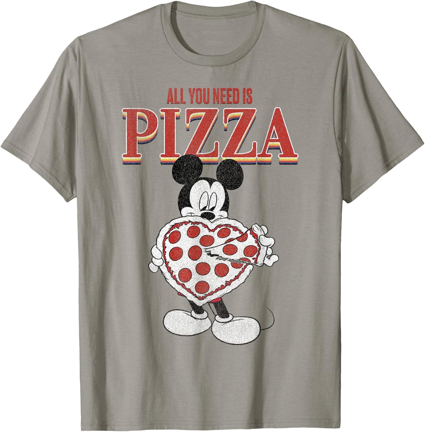 Disney Mickey And Friends Mickey All You Need Is Pizza T-Shirt - T-Shirt | Sand