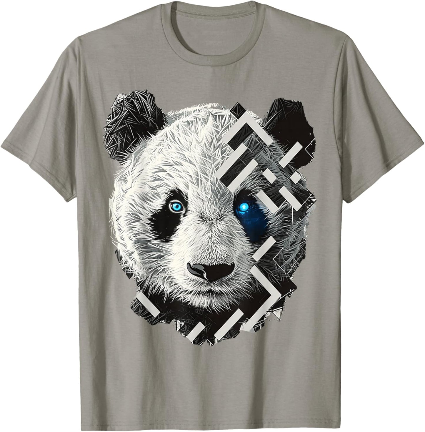 Panda Drawing Animal Geometric Art Panda T-Shirt - T-Shirt | Sand