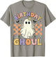 Birthday Ghoul Ghost Groovy Funny Halloween Birthday Party T-Shirt - T-Shirt | Sand