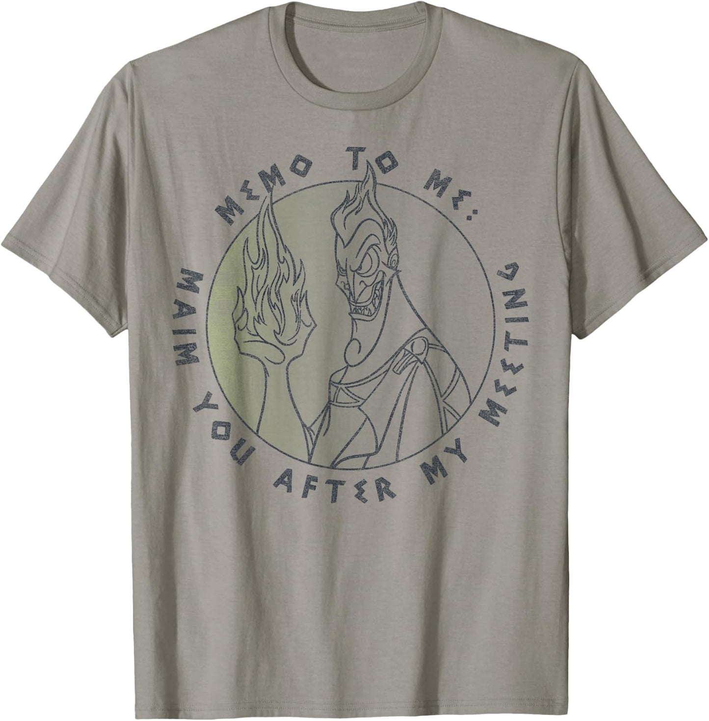 Disney Hercules Hades Memo to Me Maim You After My Meeting T-Shirt - T-Shirt | Sand