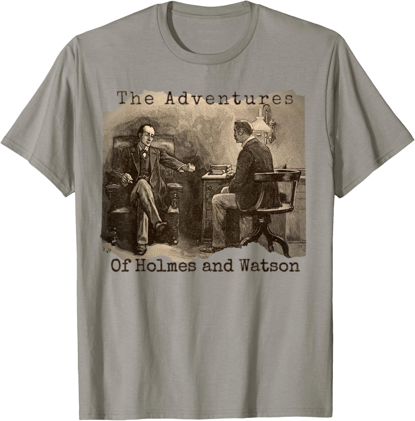 Adventures of Holmes and Watson - Sherlock Holmes Mystery T-Shirt - T-Shirt | Sand