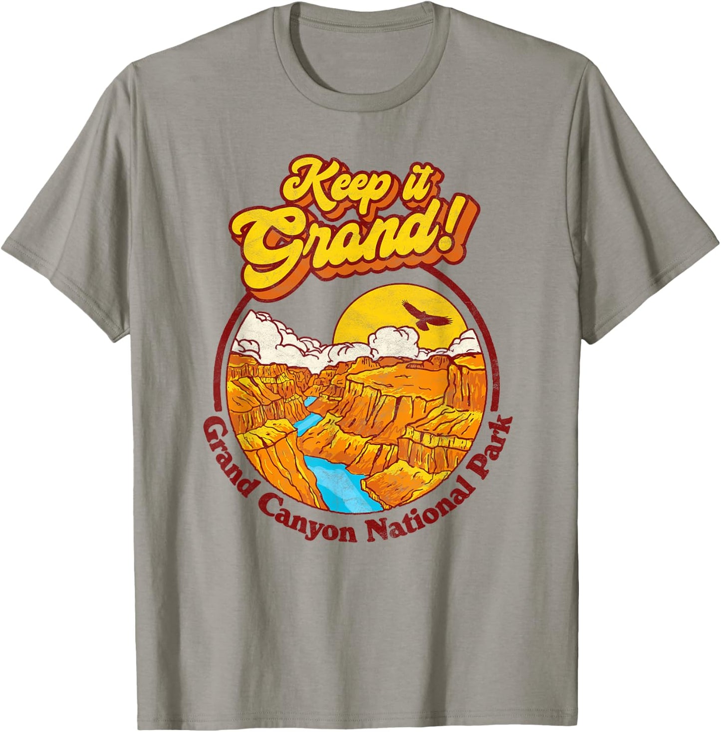 Keep It Grand! Grand Canyon National Park Vintage Graphic T-Shirt - T-Shirt | Sand