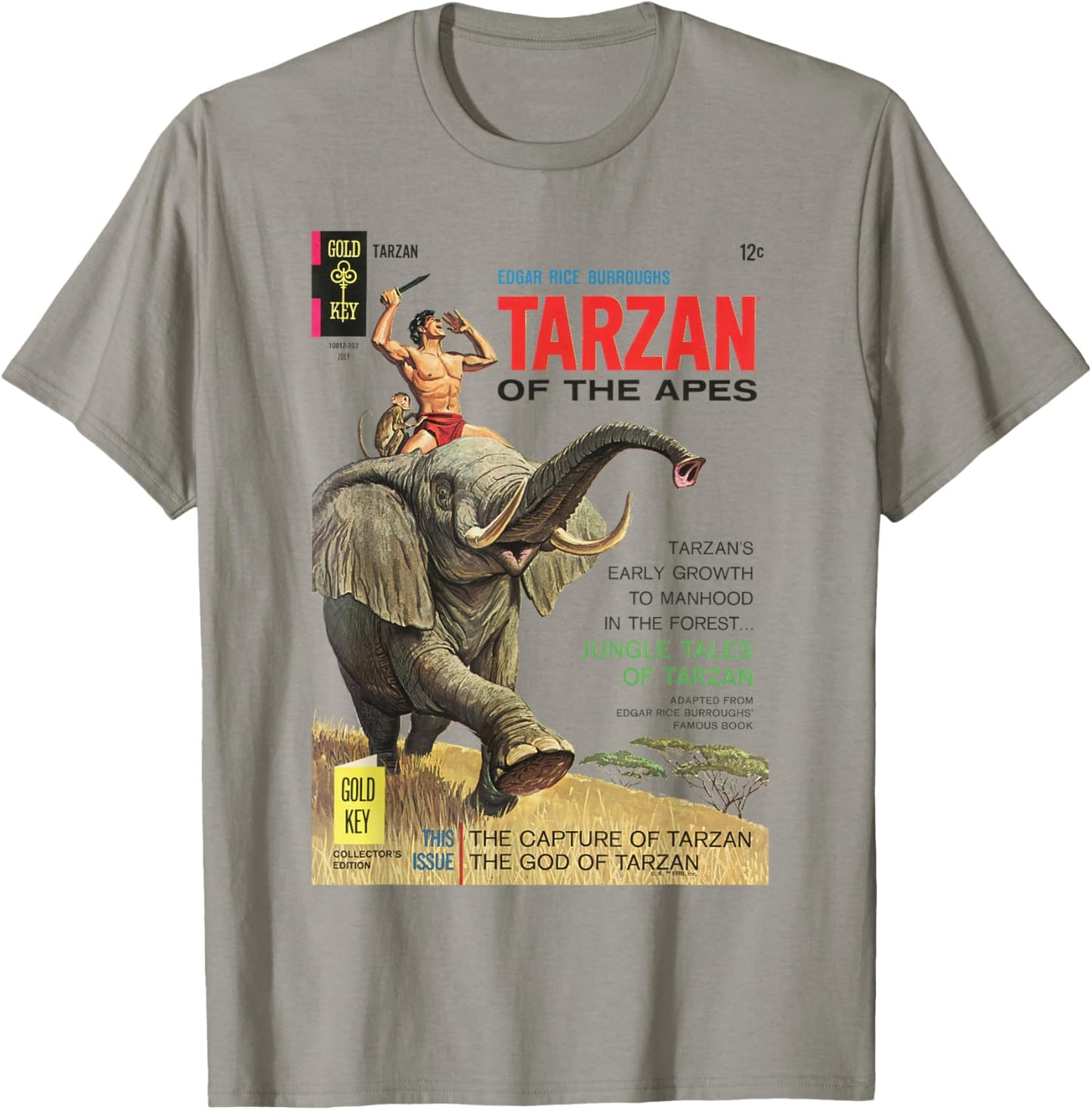Tarzan Of The Apes Jungle Tales Cover Art T-Shirt - T-Shirt | Sand