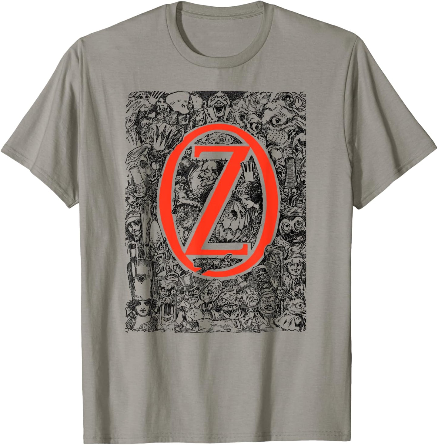 OZ Character Montage Oz Wizard, Lion, Ozma, Jack Pumpkinhead T-Shirt - T-Shirt | Sand