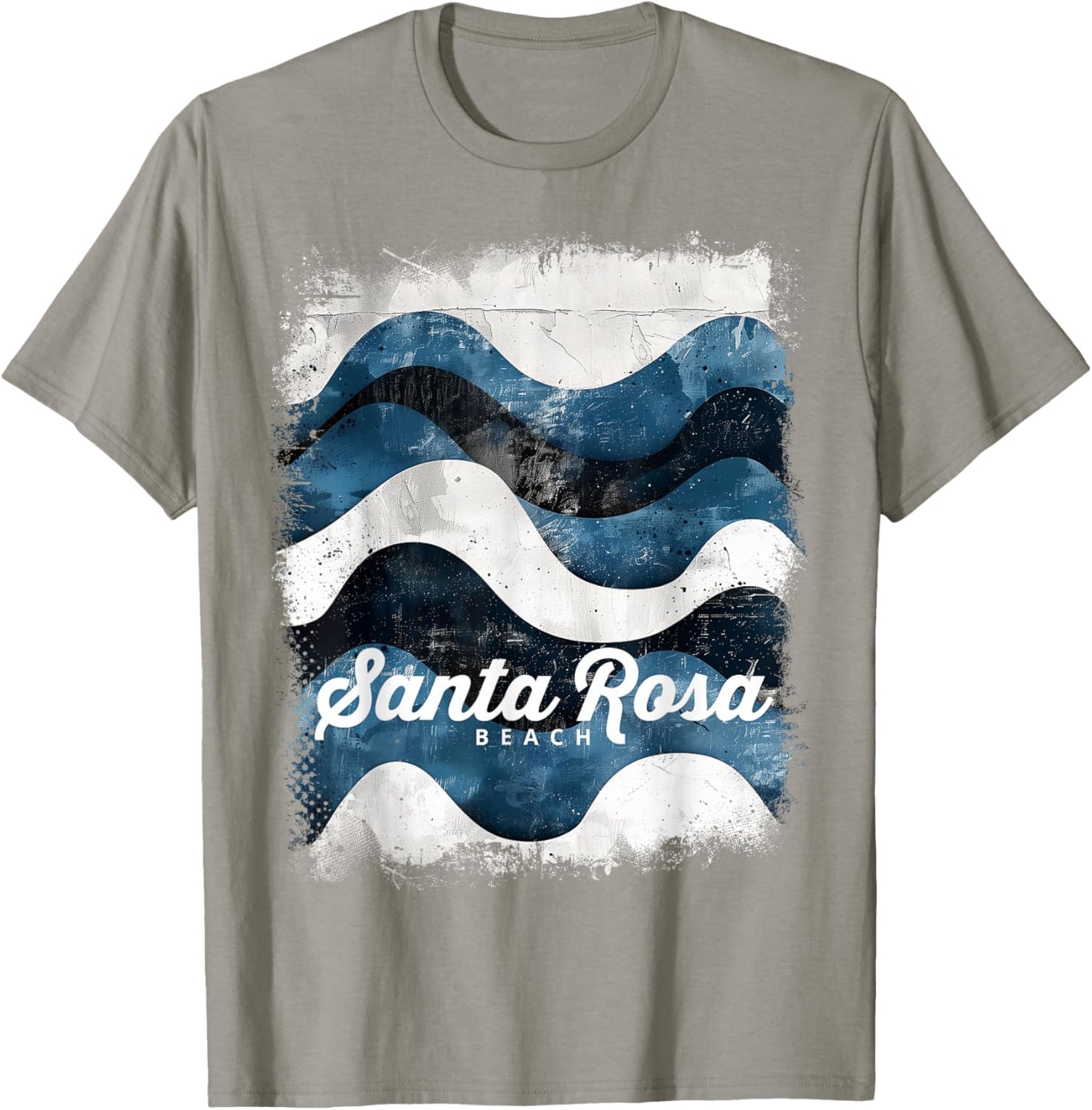 Santa Rosa Beach FL Florida Vintage Surfing Ocean Waves Women T-Shirt - T-Shirt | Sand