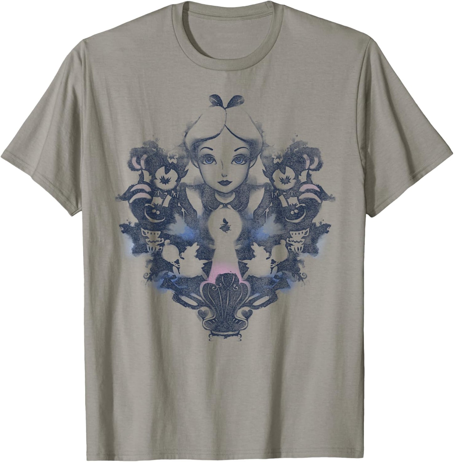 Disney Alice in Wonderland Alice Mirrored Watercolor Small T-Shirt - T-Shirt | Sand